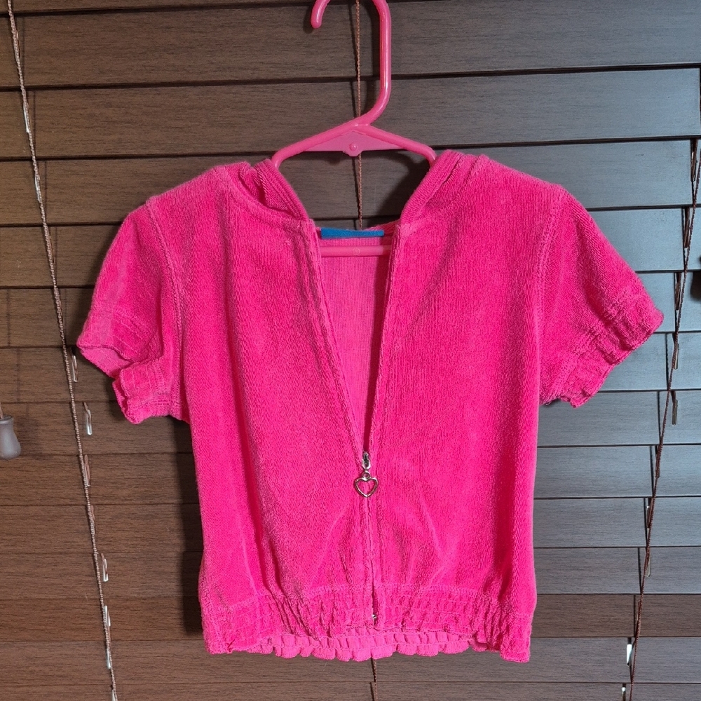 Greendog Bright Pink Kids Zip-Up Hoodie